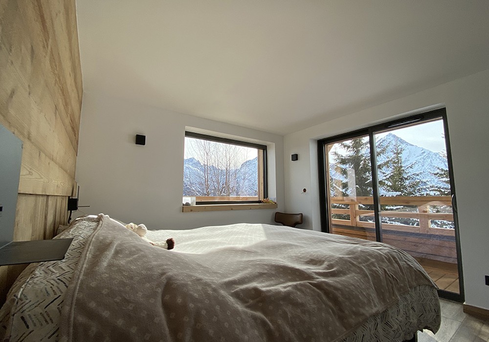 Espace nuit White combs chalet